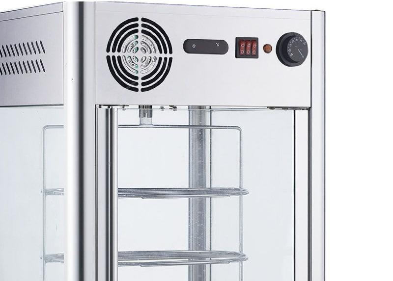 Vitrine chaude rotative - 4 niveaux - 470 mm | GGM_2