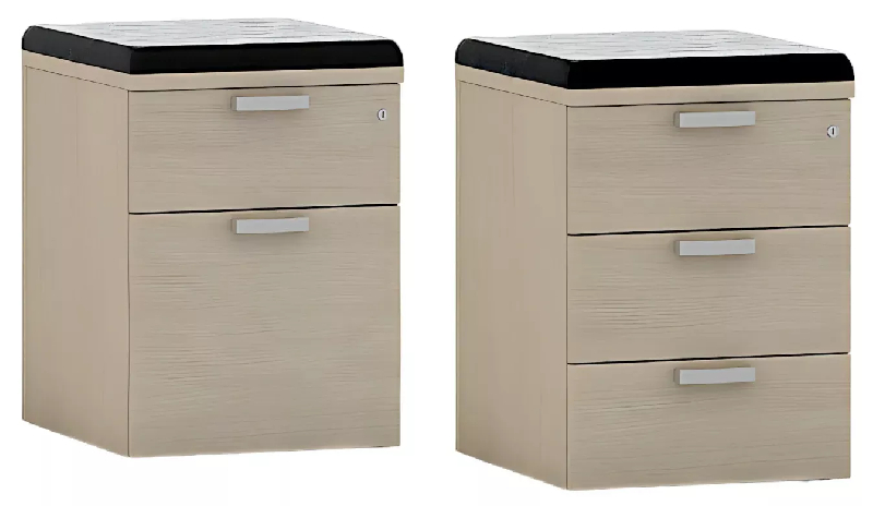 Caisson de bureau mobile mélaminé à roulettes invisibles So Alicante_2