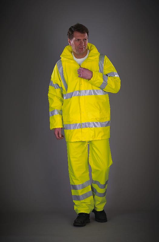 Veste de pluie respirante Hi-Vis Soft Flex - Réf: YHVS450 - Marque Yoko - Norme EN ISO20471:2013 Catégorie 3 et EN343 Class 3.3_2