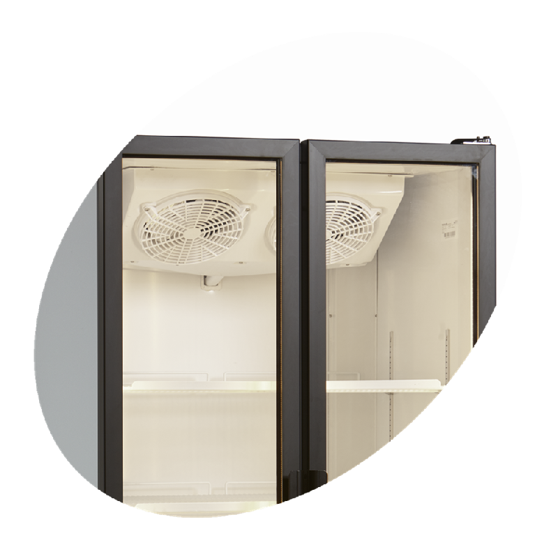 Armoire réfrigérée vitrée sans canopy 535L | Tefcold - FS890H_2