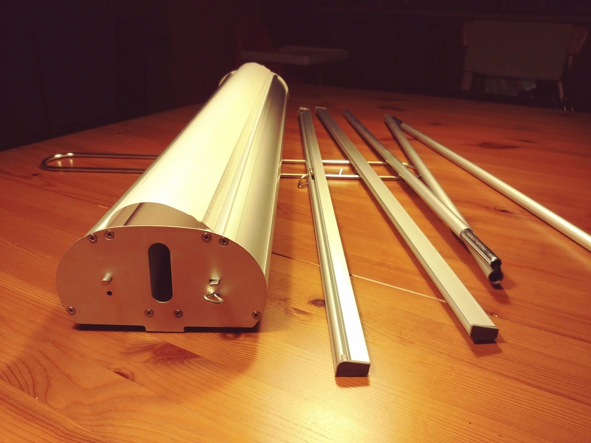 Kakémono roll-up double face - 85, 100 ou 120 cm - Enrouleur aluminium robuste et économique_2