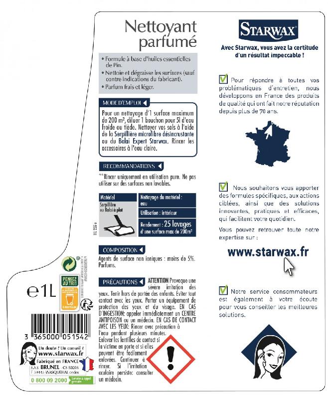 Nettoyant multiusage STARWAX 1L - à base d'huiles essentielles de pin, fabrication française_2