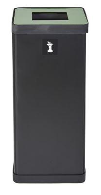 Poubelle de tri sélectif ECO - 50L - Acier et ABS - Vert, Bleu et Jaune_2