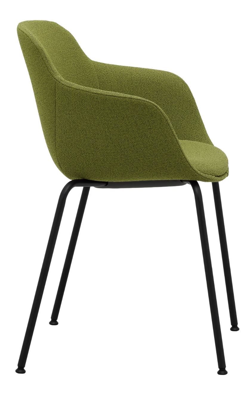 Chaise en coque plastique et pied métallique noir  - LORE_2