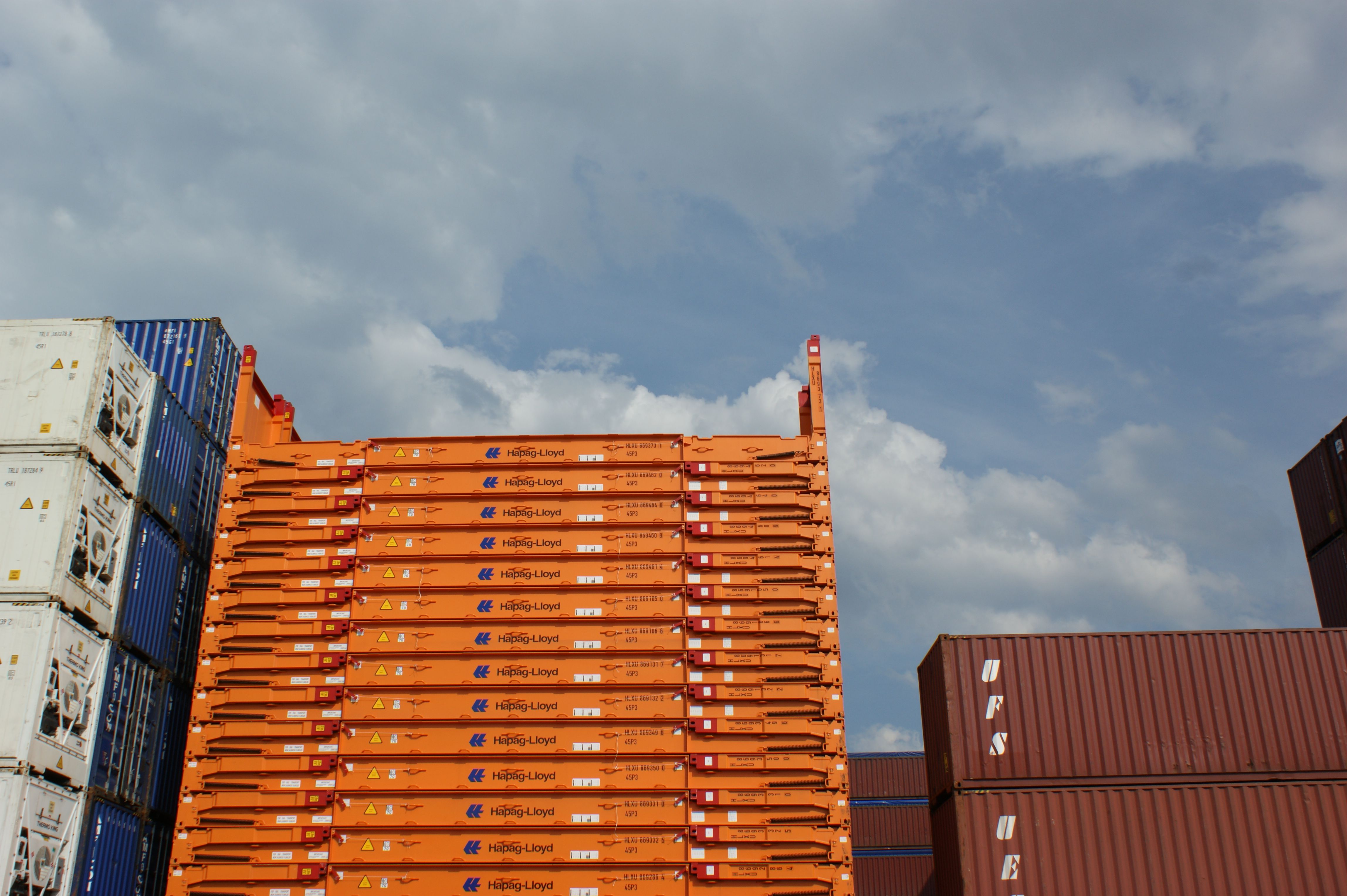 Container maritime 20ft flat - 6,05m de longueur - poids 2750kg_2