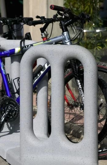 Porte Vélos Cyclo - 110 x 40 x 93 cm - 120 kg - Béton avec Ciment Green Seal - Réduction CO2_2