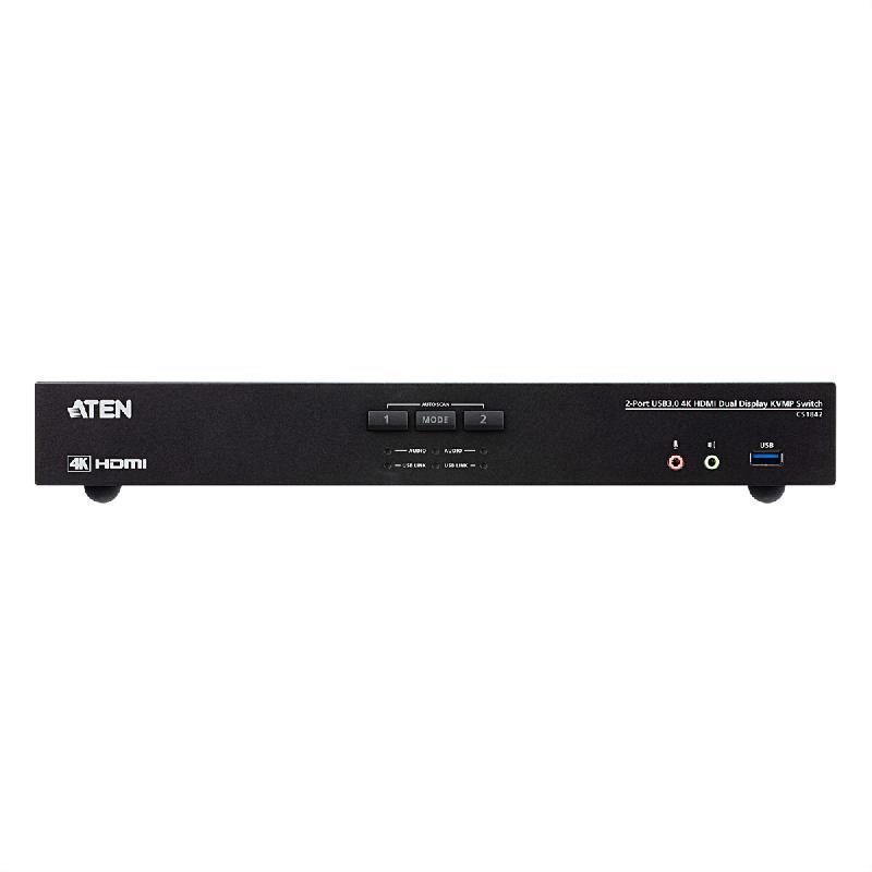ATEN CS1842 Commutateur KVM deux affichages HDMI 4K 2 ports USB 3.0_2