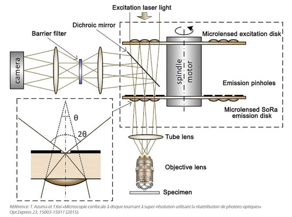 CSU-W1 SoRa : système confocal à balayage de disque tournant Yokogawa - résolution XY 120 nm - super-résolution et configurations flexibles_2