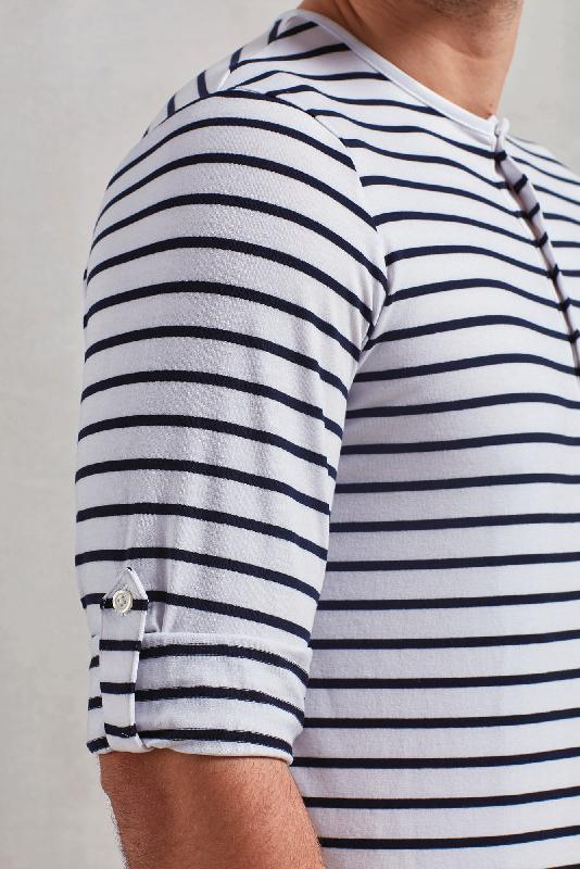 T-shirt homme Long John - Réf: PR218 - manches longues ou retroussées - matière douce et souple - Premier_2