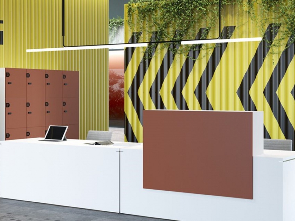 Banque d'accueil professionnel NEW PANO - design modulable avec accessoires personnalisables_2