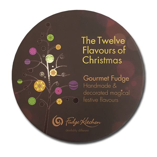 Boîte-cadeau ronde et plate - Truffes au chocolat - Cylindre en carton - AM Packaging Company Limited - 180 (dia) x 40 (h) mm_2