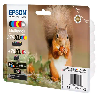 EPSON Multipack 6 colours 378XL/478XL Squirrel incl. R/G_2
