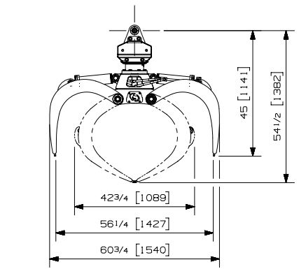Grappin séries pulpe 04 Rotobec - Polyvalent et robuste pour bois court - Capacité 0,25 à 2 cordes_2