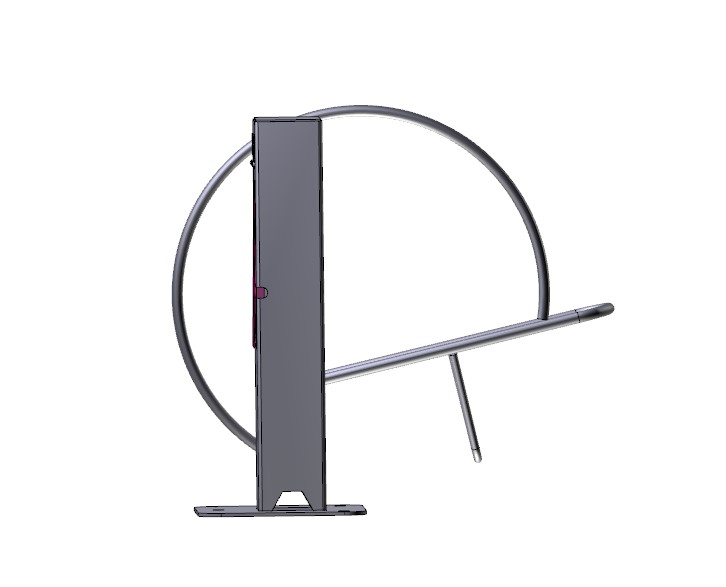 Support et station de recharge extérieure pour 1 vélo électrique - Velec Mono avec prise IP55_2