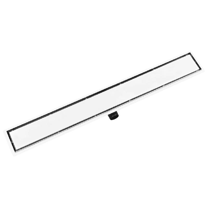 Vidaxl drain de douche avec couvercle 2en1 103x14 cm acier inoxydable 146011_2