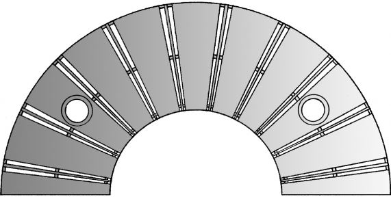 Grille d'arbre ronde autoportante en acier - Série trafic - Résistance 3,5 T - Diamètre 1320 mm - DELIA_2