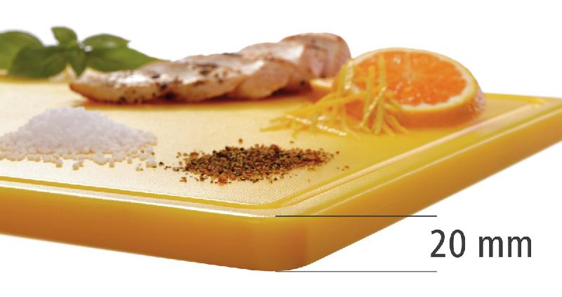 Planche à découper PRO 53x32 W-R A120511 Bartscher - Jaune_2