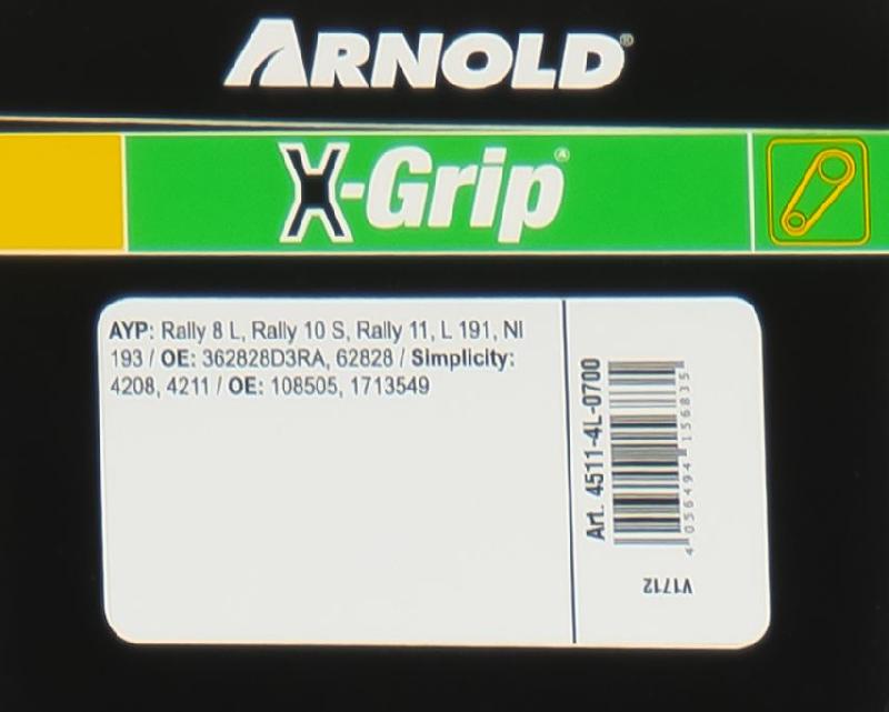 Courroie trapézoïdale X-Grip V - type 4L700_2