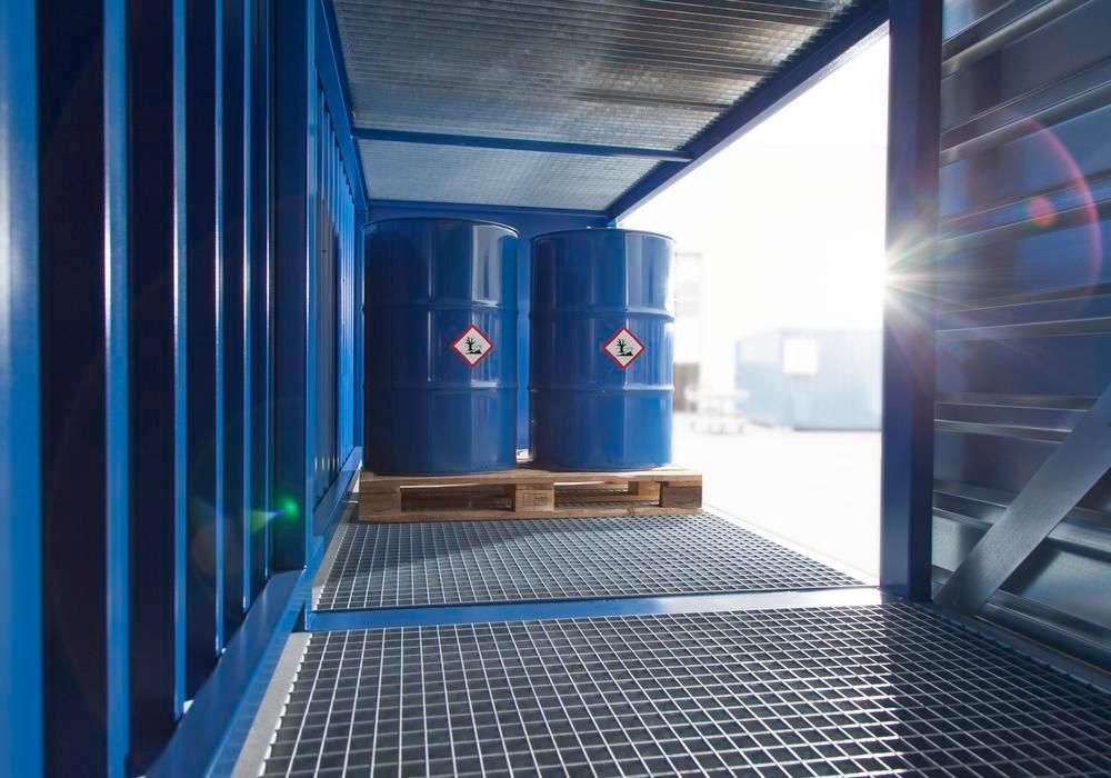 Stockage passif de produits inflammables avec respect des normes de sécurité
