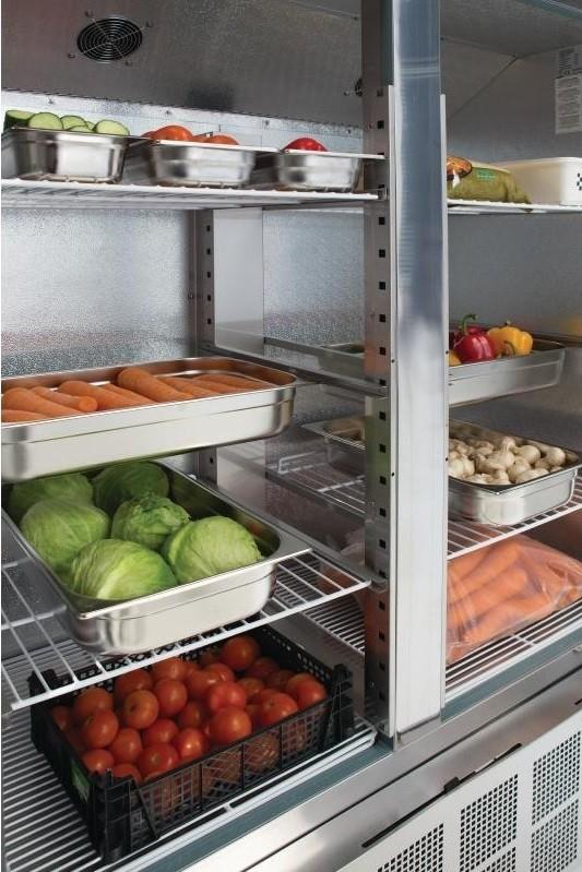 Armoire réfrigérée positive en inox 2 portes  960 litres (idéale pour les petits passages de portes) r290 gaz écologique_2