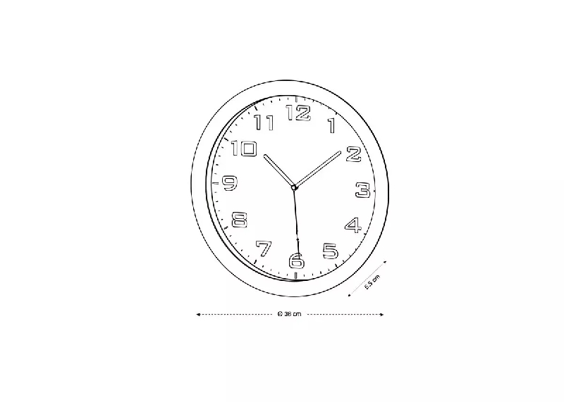 Horloge murale silencieuse blanche_2