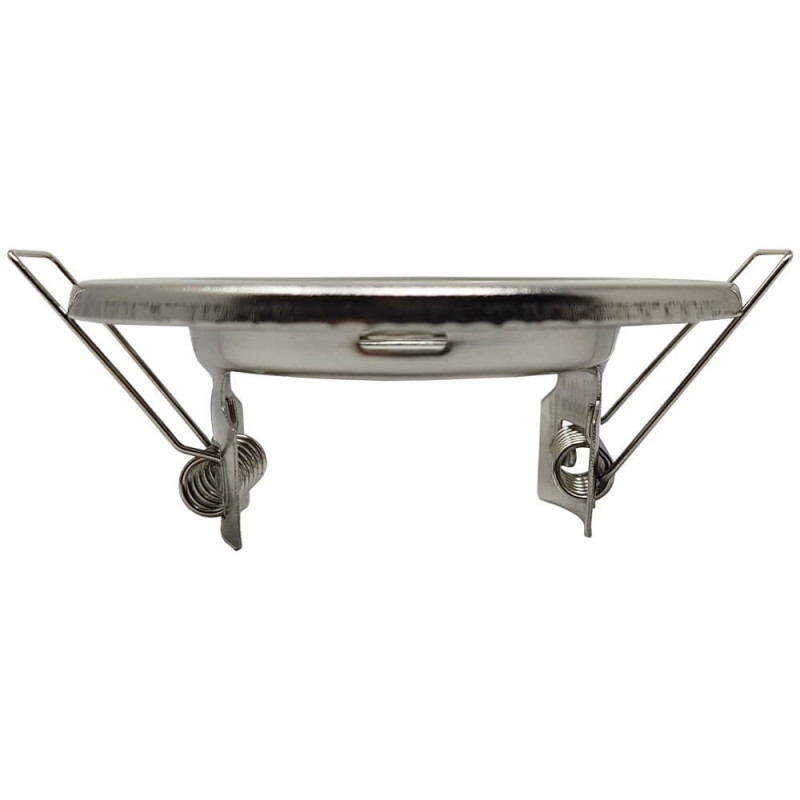 Pack de 2 collerettes fixes chromées pour GU10 - Anneau d'encastrement rond - Réf ANOFC_2