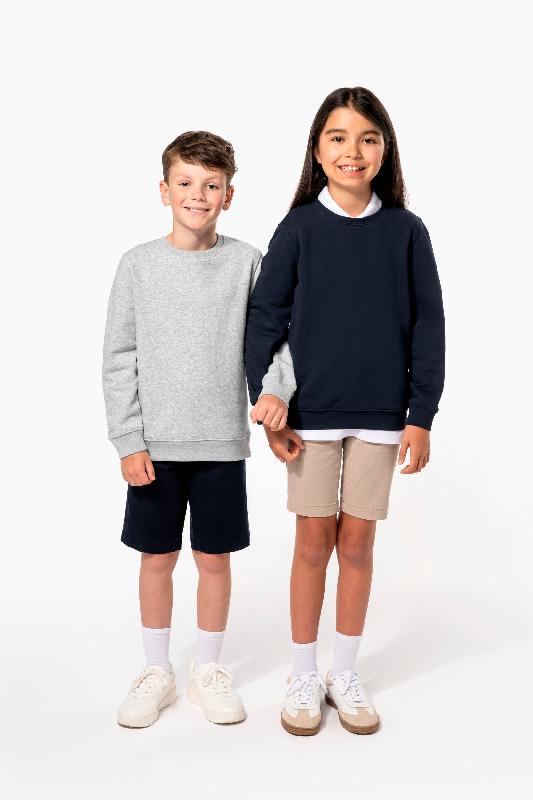 Sweat-shirt col rond enfant - Réf: K4038 - Kariban - 80% coton, 20% polyester - Fabriqué au Portugal_2