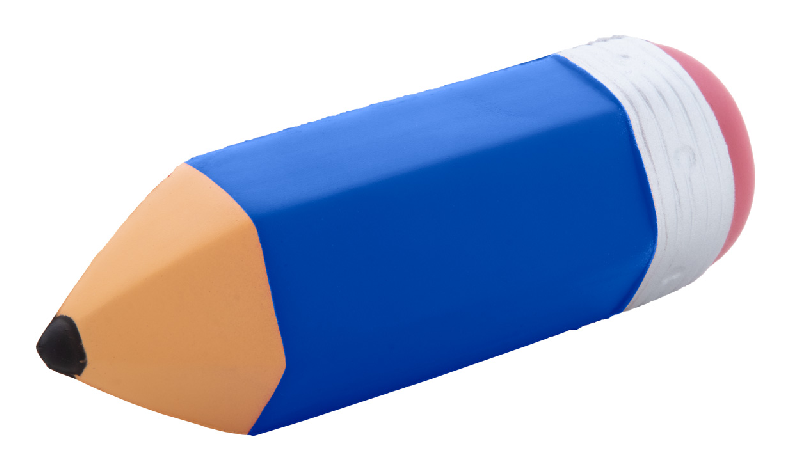 Balle anti-stress en forme de crayon - couleur bleue - 20,8g_2