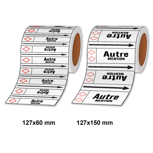 Étiquettes adhésives de marqueur de tuyauterie autre blanc_2