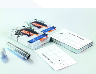 Création et impression de cartes de fidélité - Papeo - Kit avec tampon inclus pour professionnels et commerçants_2