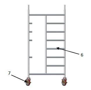 Échafaudage roulant venus - fortal sa - charge d’exploitation par module de plancher 200 kg/m²_2