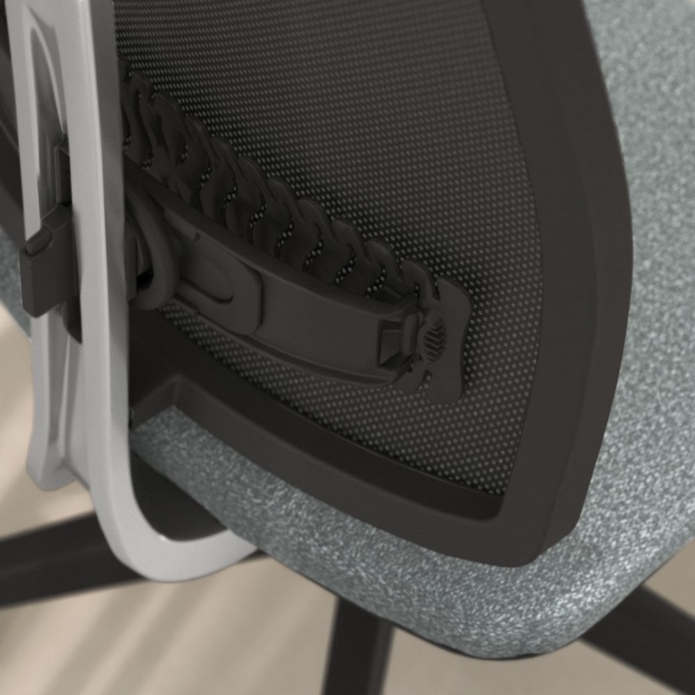 Fauteuil de direction  - Dossier en maille, Appuie-tête réglable - LED_2