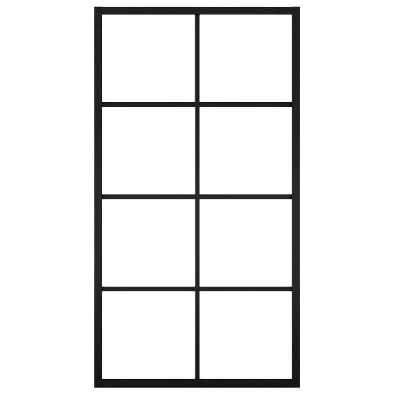 Vidaxl porte coulissante quincaillerie aluminium verre esg 102,5x205cm 3056805_2