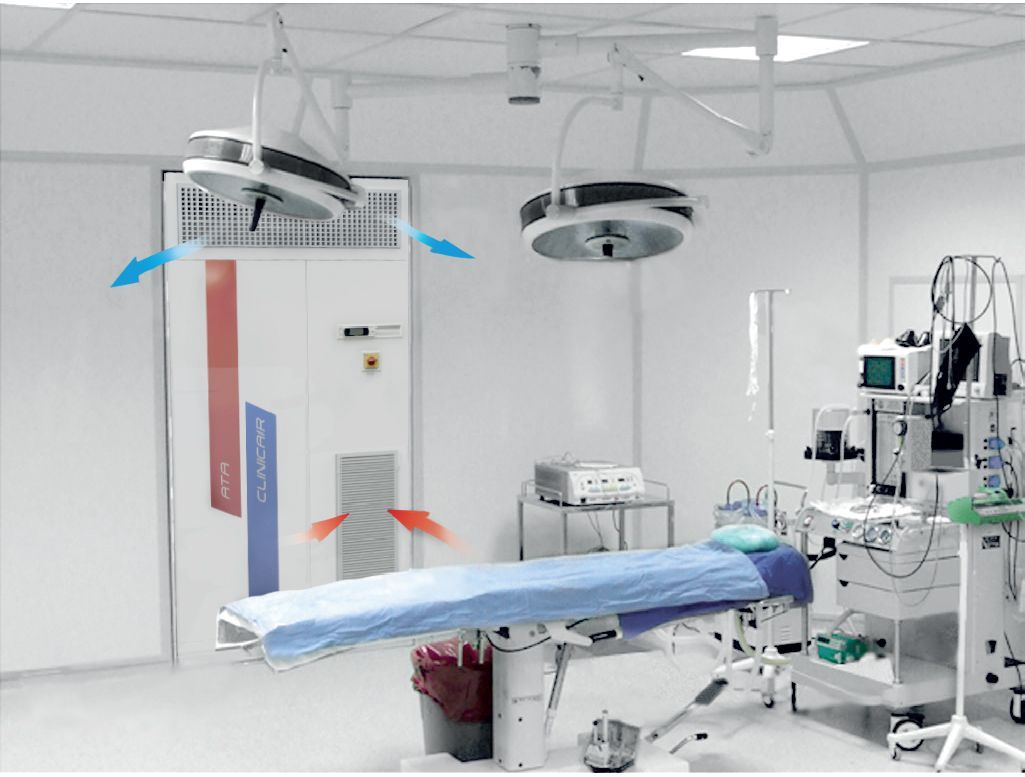Appareil de traitement d'air avec diffusion via plenum ou plafond diffusant