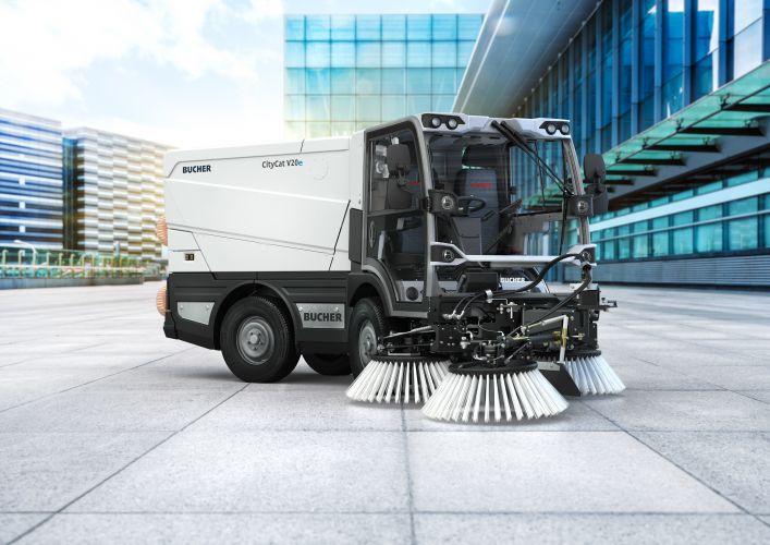 CityCat V20e - Balayeuse compacte électrique de voirie 2 m³ - Eurovoirie - Autonomie 8h_2