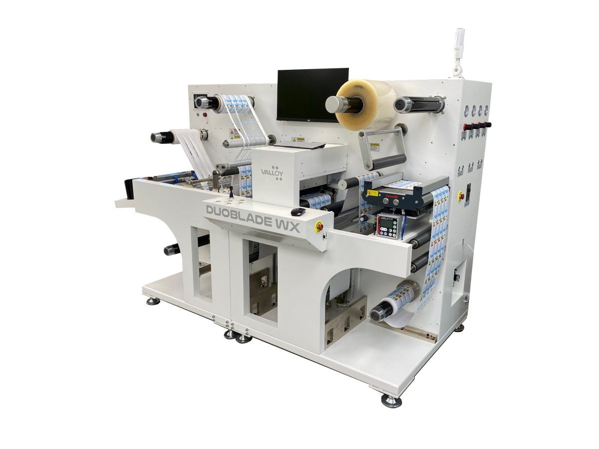 Système de découpe d'étiquettes numériques - Valloy Duoblade WX I - solution tout-en-un avec laminage, refendage et découpe rapide_2
