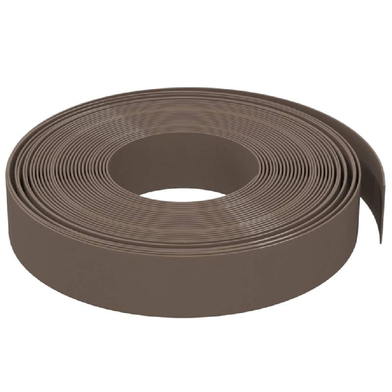 Vidaxl bordures de jardin 3 pcs marron 10 m 10 cm polyéthylène 3155437_2