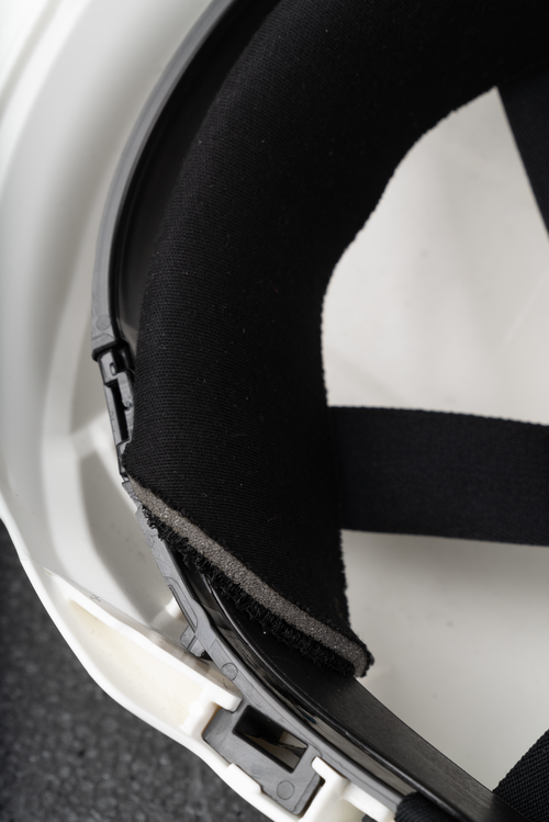 Casque de securite lunette integree phoenix pro blanc_2