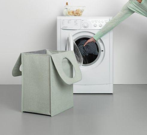 Sac à linge Brabantia 55 litres - Green - Ouverture Quick-Drop - Transportable_2