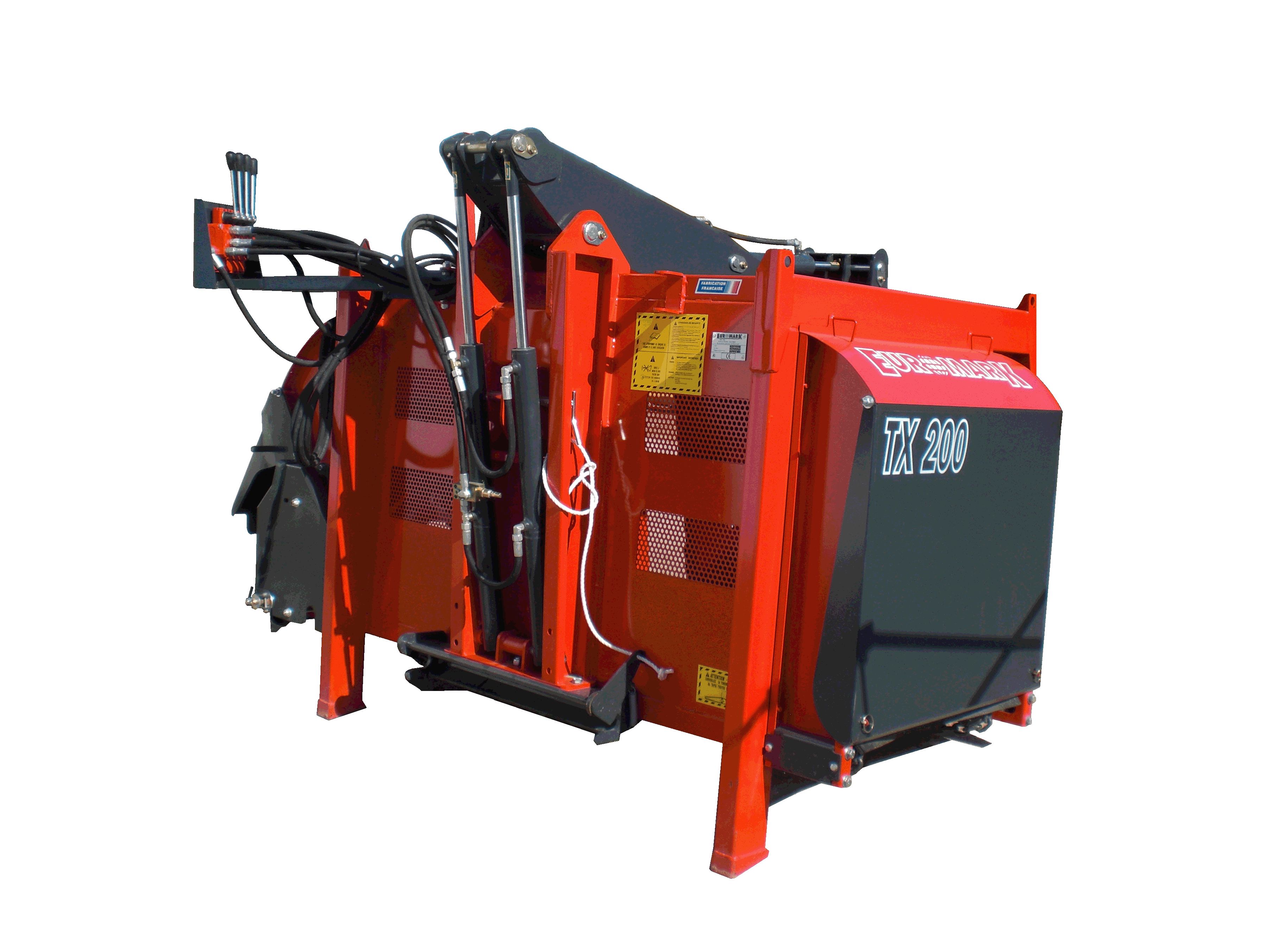 Tx250 Euromark équipée d'une griffe arrondie pour coupe nette