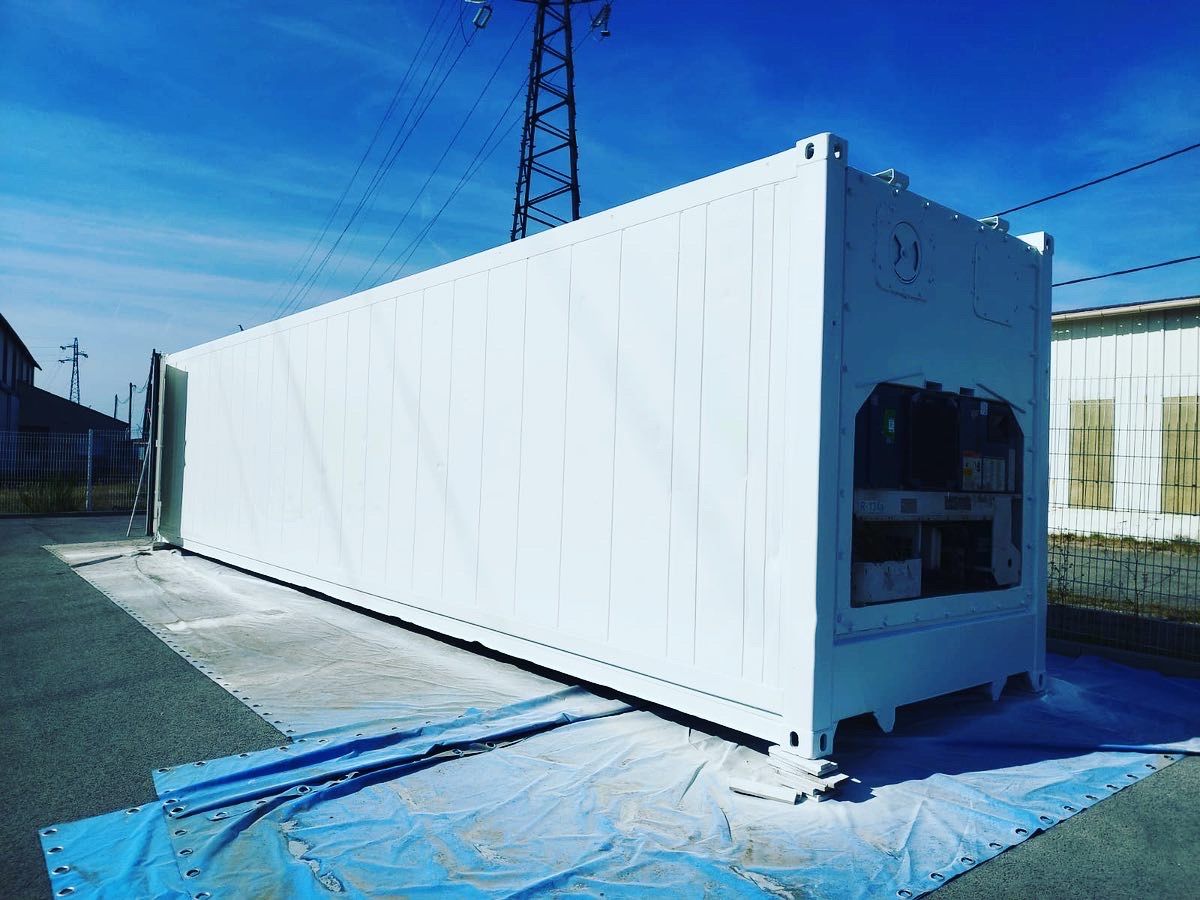 Container maritime 40 pieds Reefer HIGH CUBE Frigo Occasion - Révisé et étanche_2
