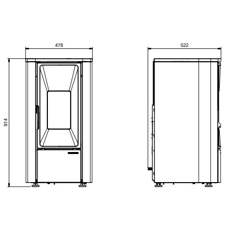 Poele a granules etanche lina top_2