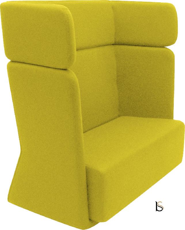 Canapé Softline Basket- 2 places - Feld Jaune, Haut_2