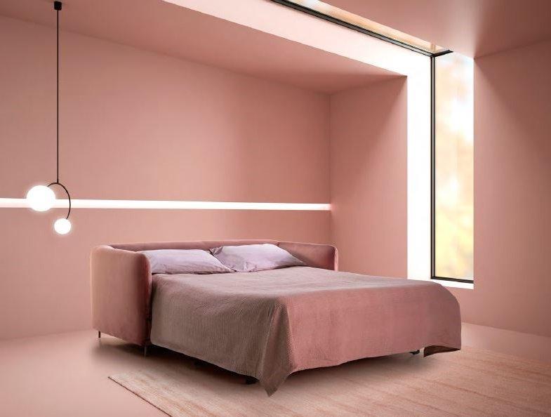 Canapé convertible CHEESE 160x190 cm - Tissu personnalisable - Design cosy avec mécanique 3 plis_2