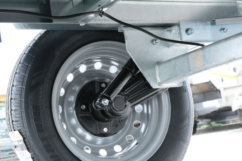 Remorque démontable équipée d'amortisseurs et d'un essieu pour les transports, le bricolage ou les départs en vacances- daxara - 198_2