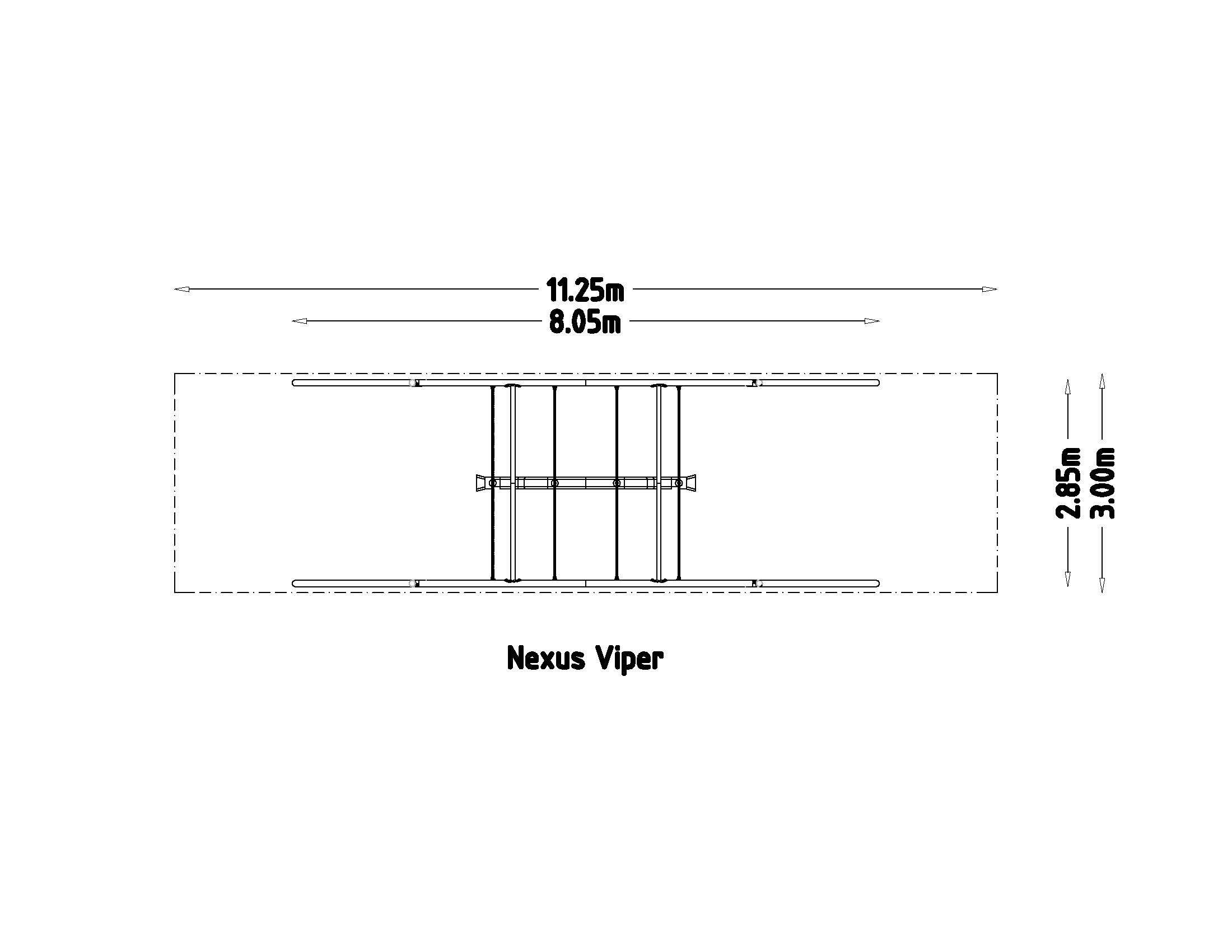 Balançoire Viper avec chaîne plastifiée pour aires de jeux - Réf. 8062081 - Hags_2