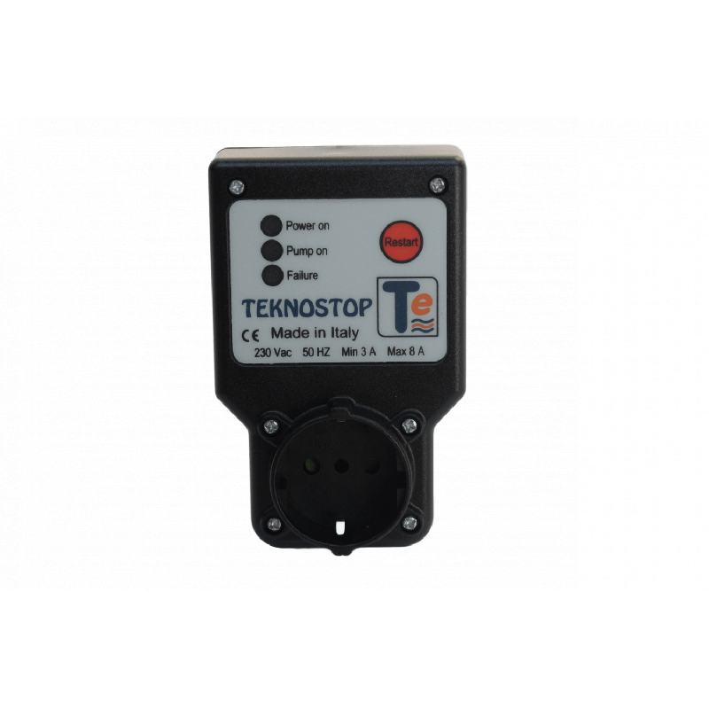 Appareil avec LED pour protéger une pompe contre le manque d'eau