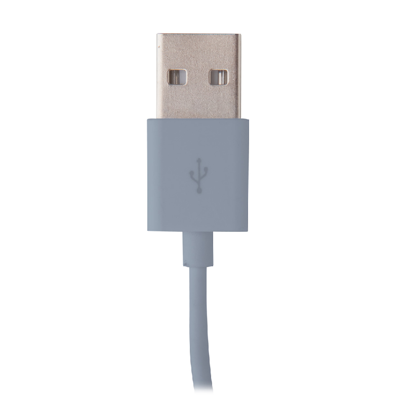 Support mobile de bureau en ciment calcaire et bambou - chargeur sans fil 5W intégré - câble USB assorti_2