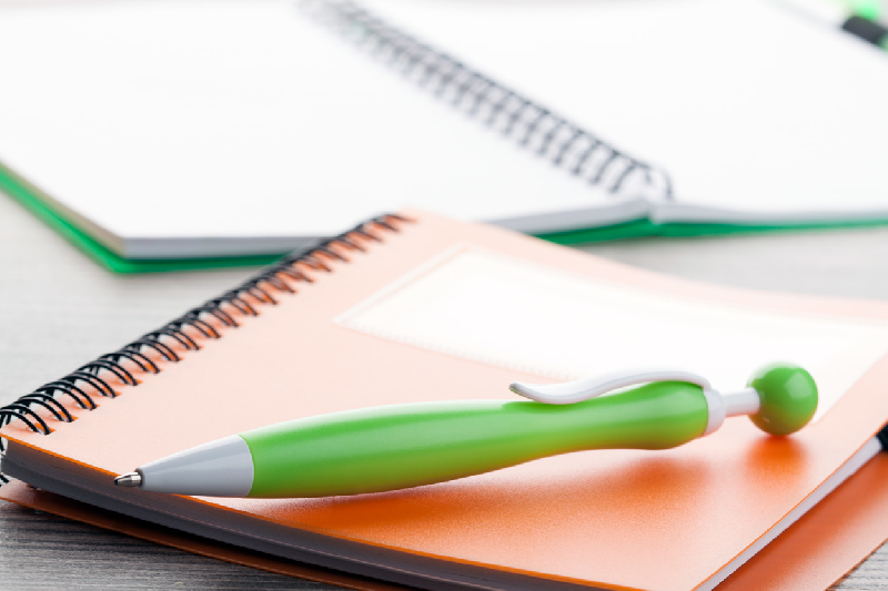 Stylo à bille en plastique - encre bleue - couleur vert citron - 12g_2