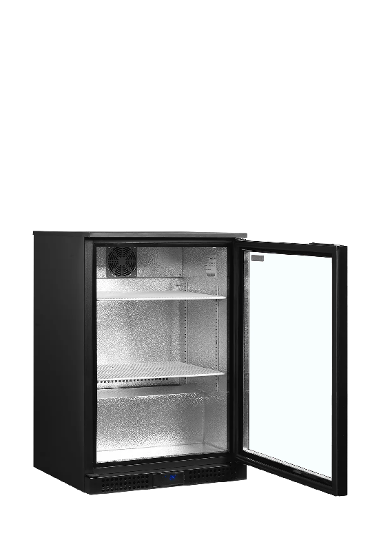 Arrière bar réfrigéré 1 porte DB126H noir TEFCOLD_2